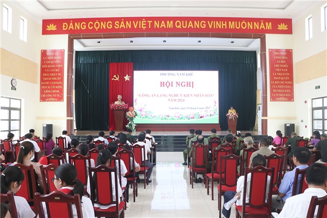 Diễn đàn công an lắng nghe ý kiến Nhân dân phường Nam Khê năm 2024