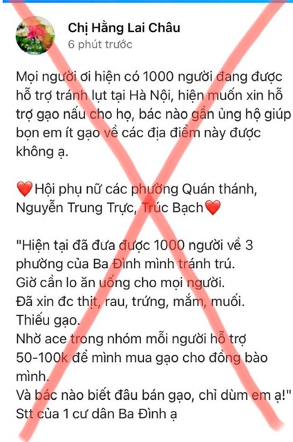 Cảnh báo lợi dụng bão số 3 để kêu gọi quyên góp, ủng hộ nhằm trục lợi cá nhân