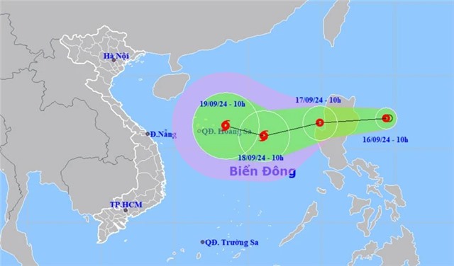 Xuất hiện áp thấp nhiệt đới giật cấp 9 gần Biển Đông