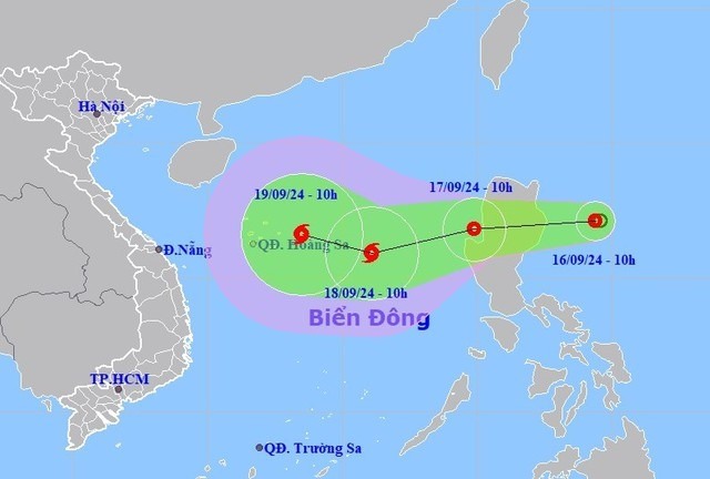 ÁP THẤP NHIỆT ĐỚI mạnh lên thành BÃO SỐ 4 với 2 kịch bản đổ bộ