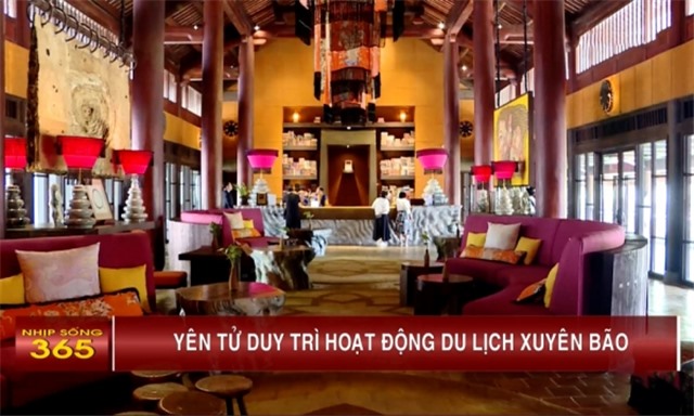 Yên Tử duy trì hoạt động du lịch xuyên bão