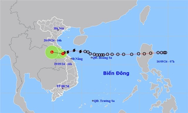 Bão số 4 suy yếu thành áp thấp nhiệt đới