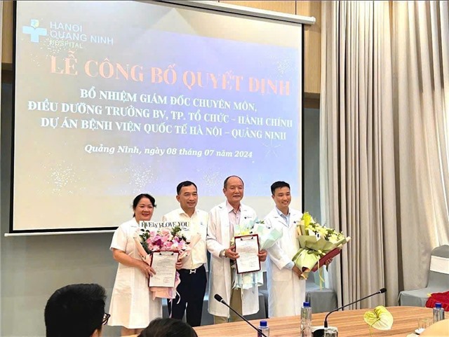 Lễ công bố quyết định bổ nhiệm Giám đốc chuyên môn Bệnh viện đa khoa quốc tế Hà Nội - Quảng Ninh