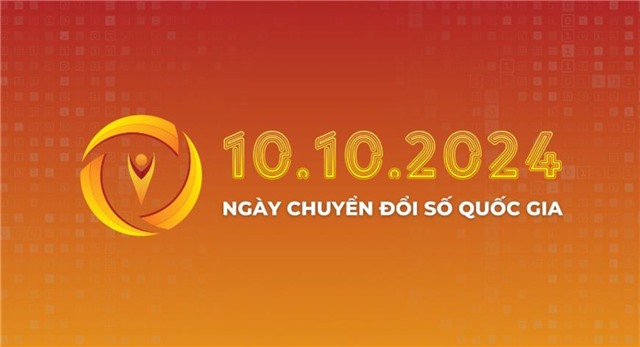 Bộ nhận diện hưởng ứng Ngày Chuyển đổi số quốc gia 10.10.2024