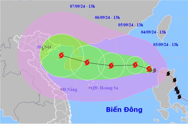 Bão Yagi tăng cấp, khả năng ảnh hưởng toàn miền Bắc