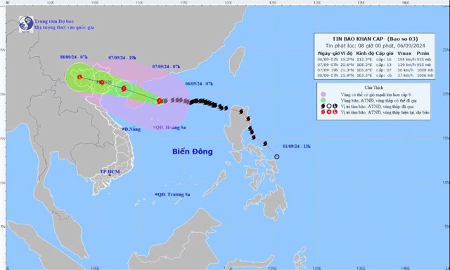  Thành phố Uông Bí khẩn trương thực hiện các biện pháp ứng phó bão số 3 (YAGI)