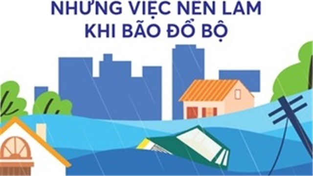 Infographics: Những việc nên làm khi bão đổ bộ