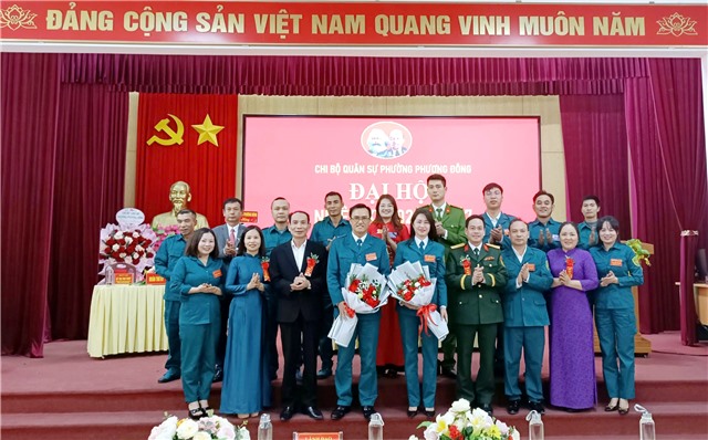 Đại hội chi bộ quân sự phường Phương Đông nhiệm kỳ 2025-2027