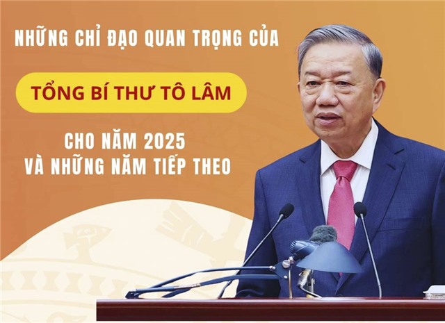 Những chỉ đạo quan trọng của Tổng Bí thư Tô Lâm cho năm 2025 và những năm tiếp theo