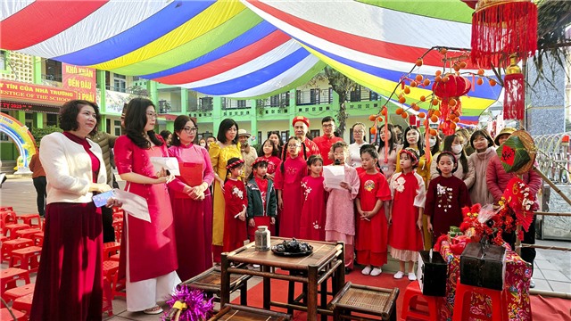 Ngoại khóa Tết sum vầy chào xuân 2025 tại Trường Tiểu học Quang Trung