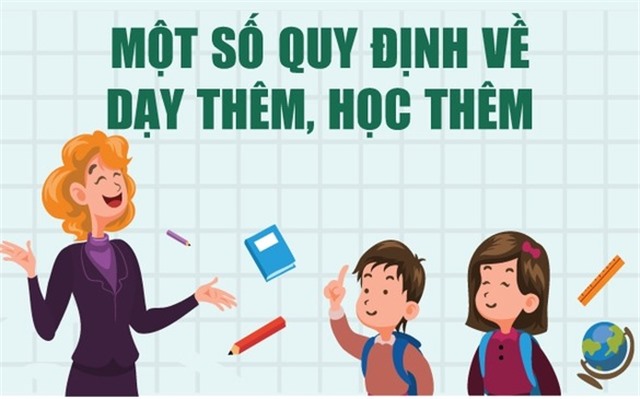 Infographics: Một số quy định về dạy thêm, học thêm