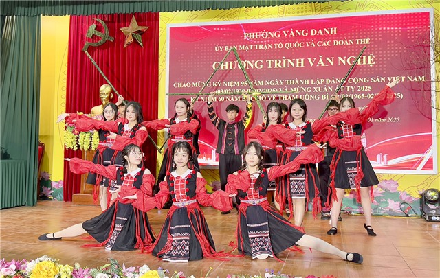 Phường Vàng Danh tổ chức Chương trình nghệ thuật “Mừng Đảng - Mừng Xuân” Ất Tỵ 2025