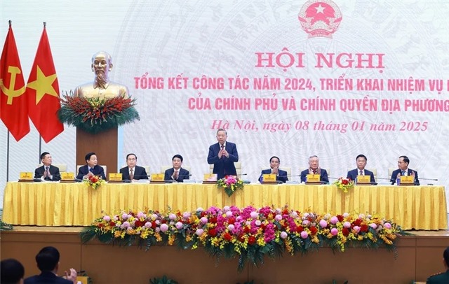 Phát biểu của Tổng Bí thư Tô Lâm tại Hội nghị tổng kết công tác năm 2024, triển khai nhiệm vụ năm 2025 của Chính phủ và chính quyền địa phương