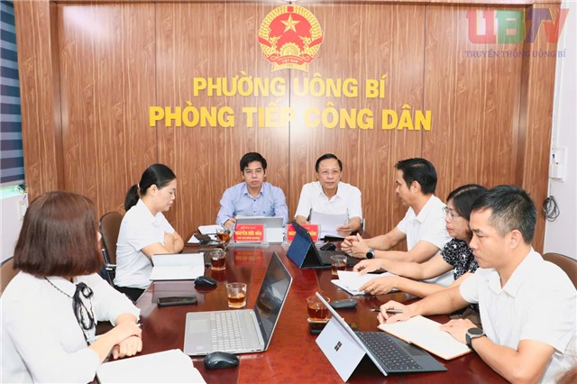 Phường Uông Bí tiếp công dân định kỳ