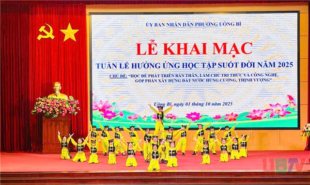 Phường Uông Bí khai mạc Tuần lễ hưởng ứng học tập suốt đời năm 2025