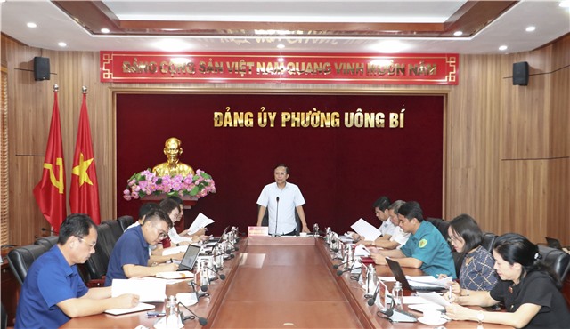 Hội nghị BTV Đảng ủy phường Uông Bí tháng 10/2025