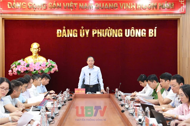 Hội nghị BCH Đảng ủy phường Uông Bí tháng 10/2025