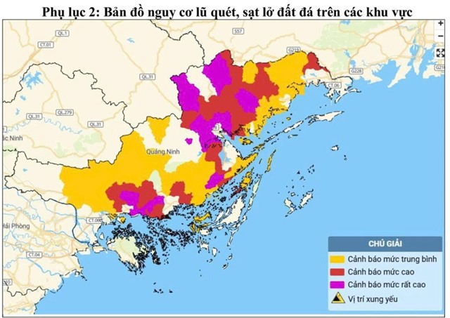 Tiếp tục cảnh báo mưa lớn, lũ quét, sạt lở đất trên địa bàn tỉnh