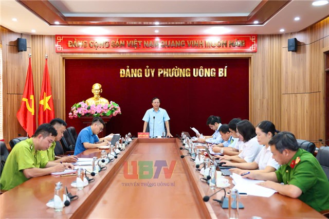 Phường Uông Bí: Giao ban công tác nội chính quý III năm 2025