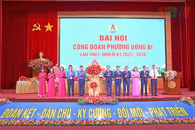 Đại hội Công đoàn phường Uông Bí lần thứ I, nhiệm kỳ 2025 - 2030 thành công tốt đẹp
