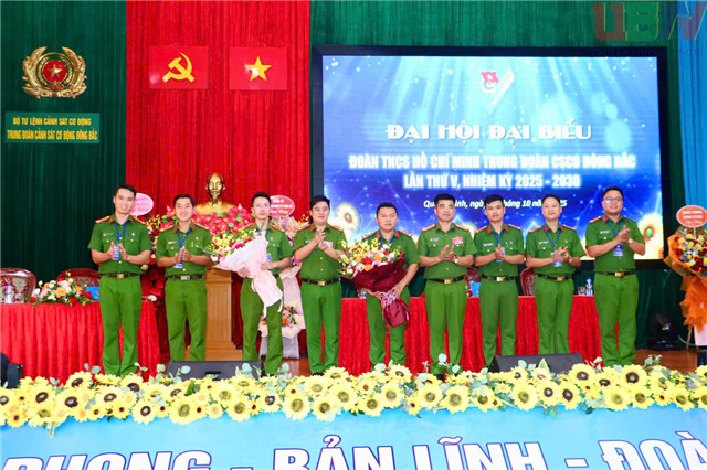 Đại hội đại biểu Đoàn TNCS Hồ Chí Minh Trung đoàn CSCĐ Đông Bắc lần thứ V, nhiệm kỳ 2025-2030