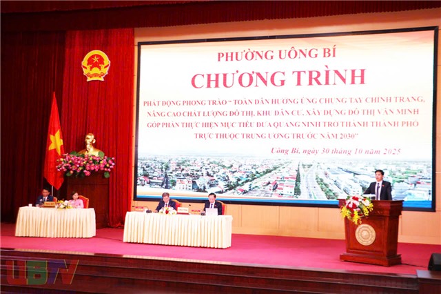 Phường Uông Bí: Phát động phong trào Toàn dân hưởng ứng chung tay chỉnh trang, nâng cao chất lượng đô thị, khu dân cư, xây dựng đô thị văn minh