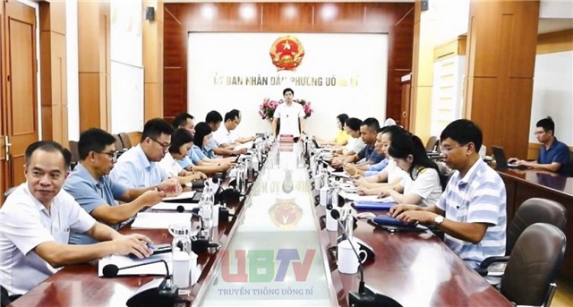UBND phường Uông Bí giao ban thường kỳ