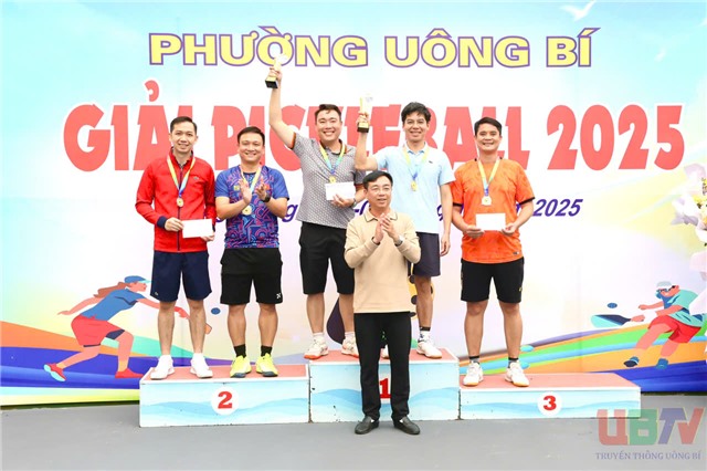 Giải Pickleball năm 2025 Phường Uông Bí thành công rực rỡ   