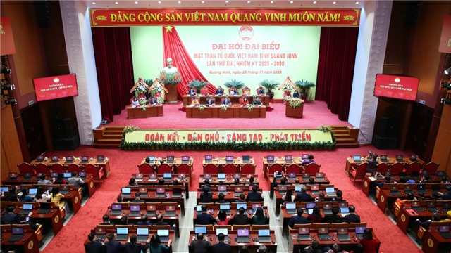 Phiên làm việc thứ nhất Đại hội đại biểu MTTQ Việt Nam tỉnh Quảng Ninh lần thứ XIII