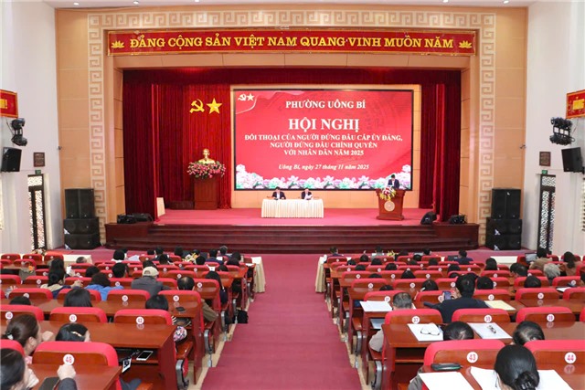 Phường Uông Bí: Đối thoại giữa người đứng đầu cấp ủy, chính quyền với Nhân dân năm 2025