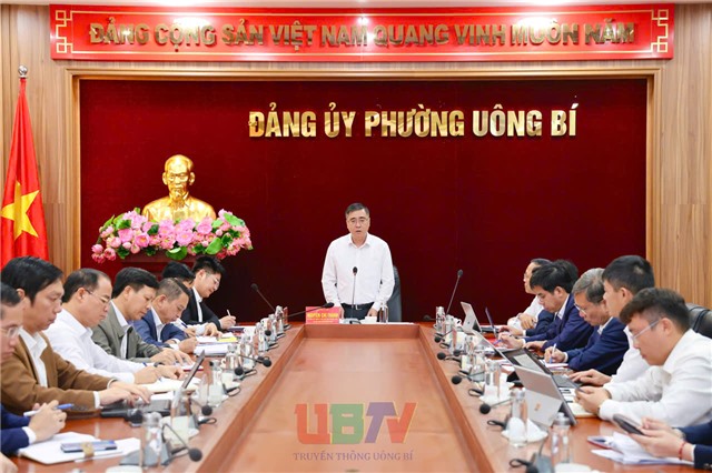 Phó Chủ tịch Thường trực UB MTTQ tỉnh Nguyễn Chí Thành làm việc với 3 phường: Uông Bí, Yên Tử và Vàng Danh về nâng cao chất lượng đô thị tại các khu dân cư hiện hữu