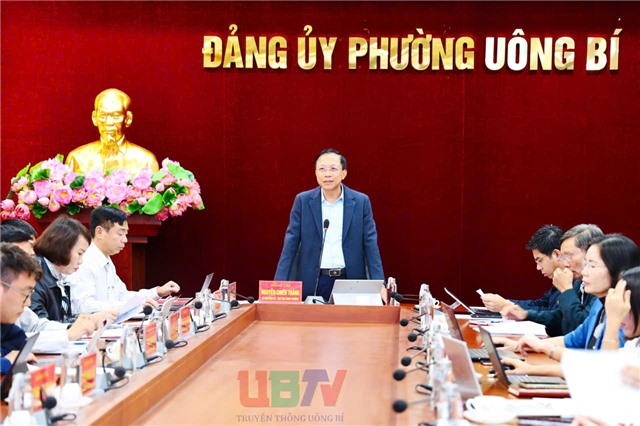 Hội nghị Thường trực Đảng ủy phường Uông Bí tuần 45