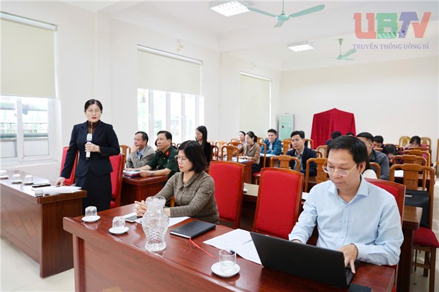 Phòng giao dịch Ngân hàng CSXH Uông Bí tập huấn nghiệp vụ tín dụng chính sách năm 2025