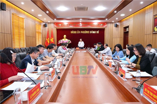 Ban chấp hành Đảng ủy phường Uông Bí nghe và cho ý kiến vào Kế hoạch phát triển kinh tế - xã hội năm 2026 và Kế hoạch phát triển kinh tế - xã hội giai đoạn 2026 - 2030