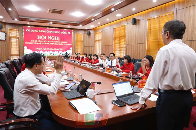 Hội nghị cán bộ, công chức, người lao động cơ quan Đảng ủy phường Uông Bí