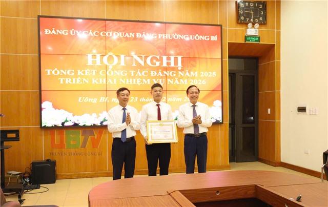 Đảng ủy các cơ quan Đảng phường Uông Bí tổng kết công tác Đảng năm 2025, triển khai nhiệm vụ năm 2026