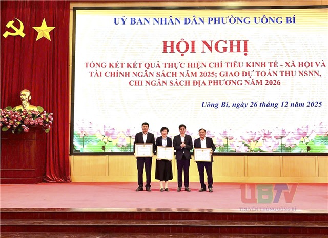 Phường Uông Bí tổng kết tài chính-ngân sách năm 2025, giao dự toán Ngân sách năm 2026