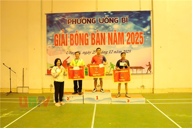 Giải bóng bàn phường Uông Bí năm 2025
