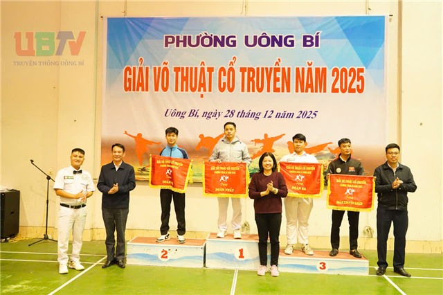 Giải võ thuật cổ truyền phường Uông Bí năm 2025 thành công tốt đẹp
