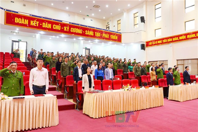 Phường Uông Bí tổng kết công tác phòng, chống tội phạm, tệ nạn xã hội và xây dựng phong trào toàn dân bảo vệ an ninh Tổ quốc năm 2025