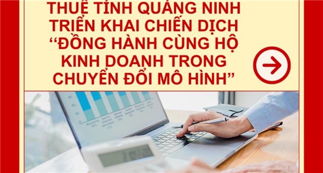 Thuế tỉnh Quảng Ninh triển khai chiến dịch ''Đồng hành cùng hộ kinh doanh trong chuyển đổi mô hình''