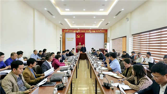 Họp nghe báo cáo kết quả thực hiện công tác kiểm kê đất đai, lập bản đồ hiện trạng sử dụng đất năm 2024