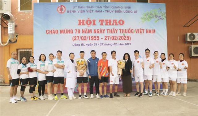 Bệnh viện Việt Nam – Thụy Điển Uông Bí - Sôi nổi Hội thao chào mừng 70 năm Ngày Thầy thuốc Việt Nam