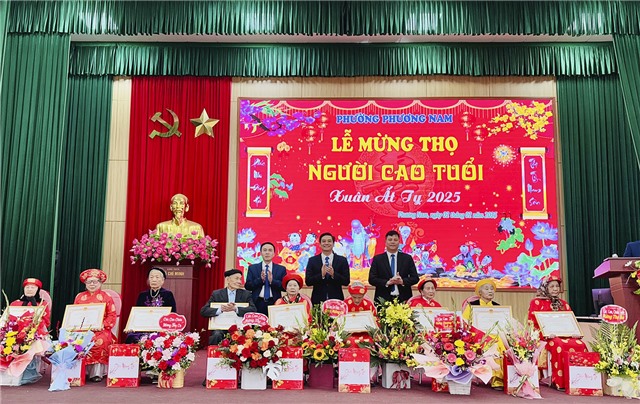 Phường Phương Nam tổ chức lễ mừng thọ người cao tuổi