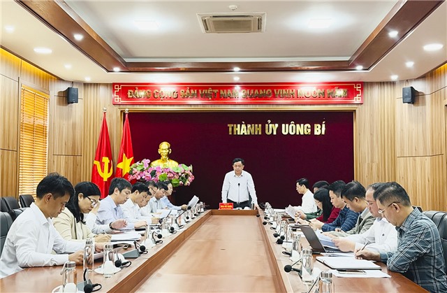 Họp Ban Chỉ đạo sắp xếp đơn vị hành chính cấp xã thành phố Uông Bí