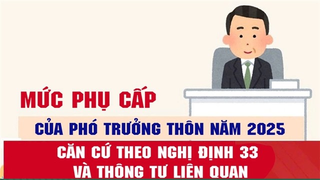 Số lượng, mức phụ cấp của Phó trưởng thôn năm 2025
