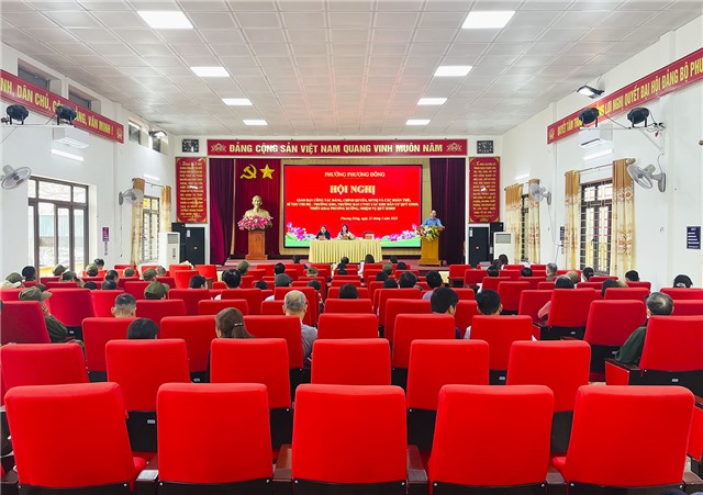 Phường Phương Đông giao ban công tác Đảng, chính quyền, MTTQ và các đoàn thể, bí thư chi bộ - trưởng khu, trưởng ban công tác mặt trận các khu dân cư quý I