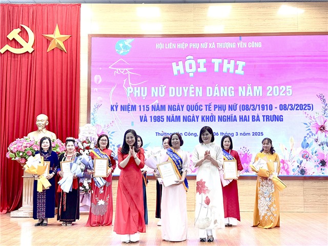 Hội thi Phụ nữ duyên dáng xã Thượng Yên Công năm 2025