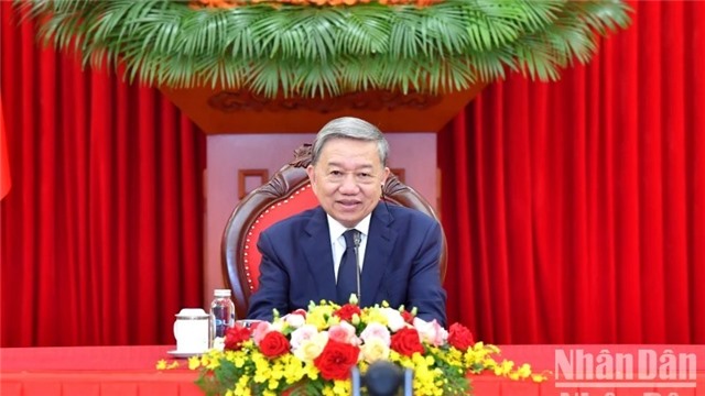 Tổng Bí thư Tô Lâm điện đàm với Chủ tịch Đảng Đại hội Dân tộc Phi, Tổng thống Nam Phi