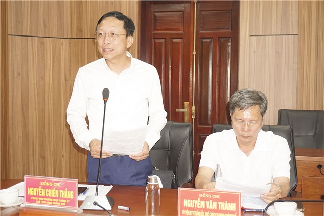 Đoàn giám sát Ban Tuyên giáo và Dân vận Tỉnh uỷ làm việc với Thành uỷ Uông Bí